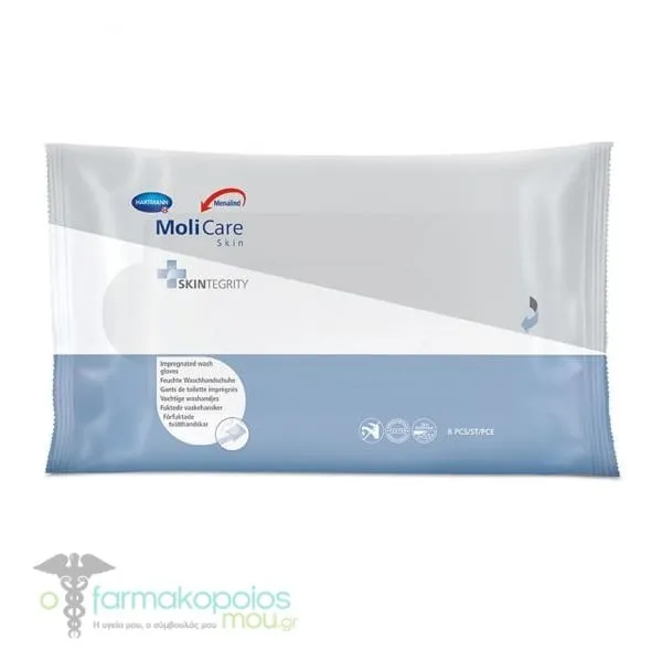 Hartmann Molicare Skin Impregnated Wash Gloves (995083), 8pcs