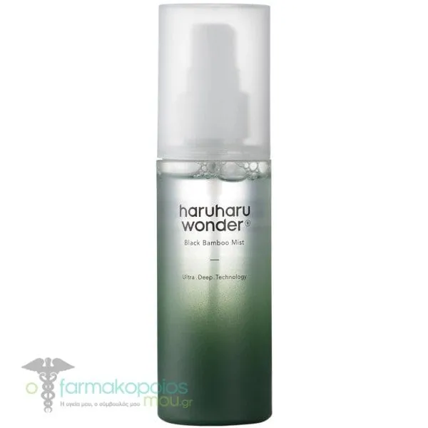 Haruharu Wonder Black Bamboo Mist Προσώπου για Ενυδάτωση, 80ml