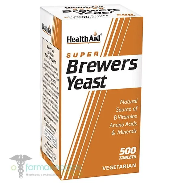 Health Aid Brewers Yeast 300mg, 500tabs