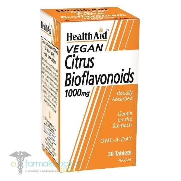 Health Aid Vegan Citrus Bioflavonoids 1000mg, 30caps
