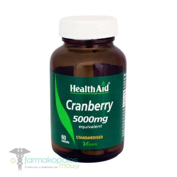 Health Aid Cranberry 5000mg, 60tabs
