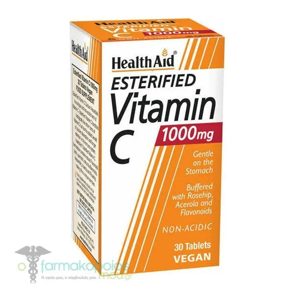 Health Aid Esterified Vitamin C 1000mg, 30tabs