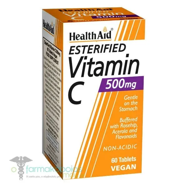 Health Aid Esterified Vitamin C 500mg, 60tabs