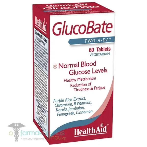 Health Aid GlucoBate, 60vtabs