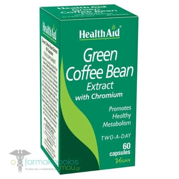 Health Aid Green Coffee Bean Extract, 60caps
