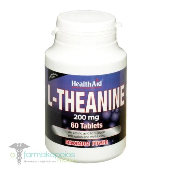 Health Aid L-Theanine 200mg, 60tabs
