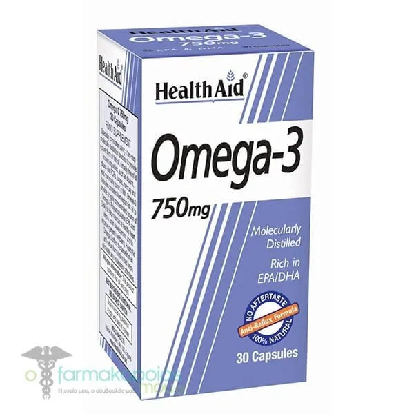 Health Aid Omega 3 750mg, 30caps