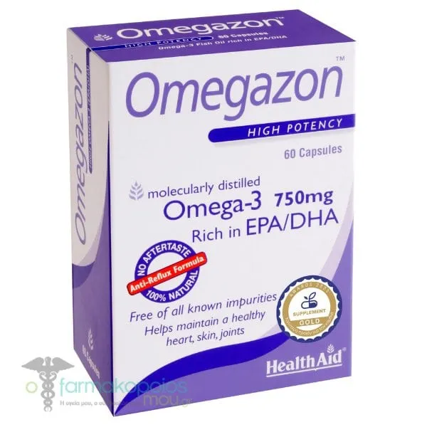 Health Aid Omegazon Omega-3 750mg, 60caps