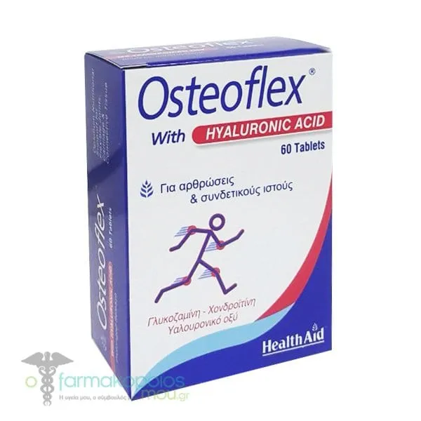 Health Aid Osteoflex with Hyaluronic Acid, 60tabs