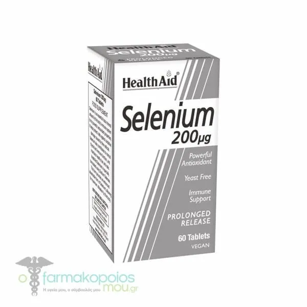 Health Aid Selenium 200μg, 60tabs