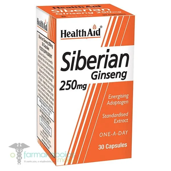 Health Aid Siberian Ginseng 250mg, 30caps