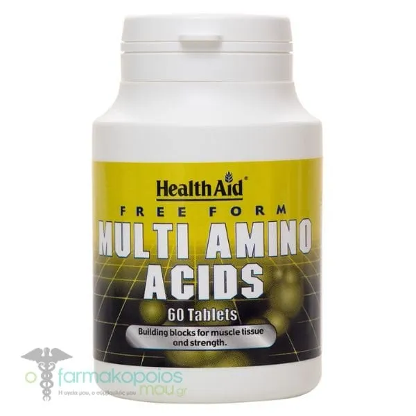 Health Aid Μulti Amino Acids Free Form, 60tabs