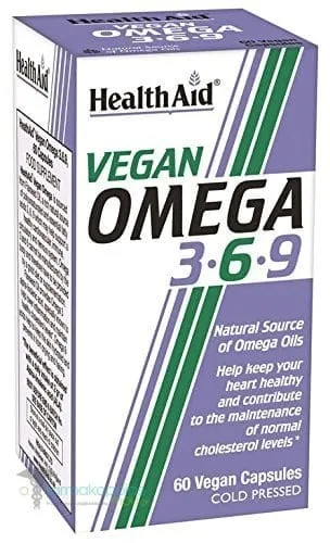 Health Aid Vegan Omega 3-6-9, 60vcaps