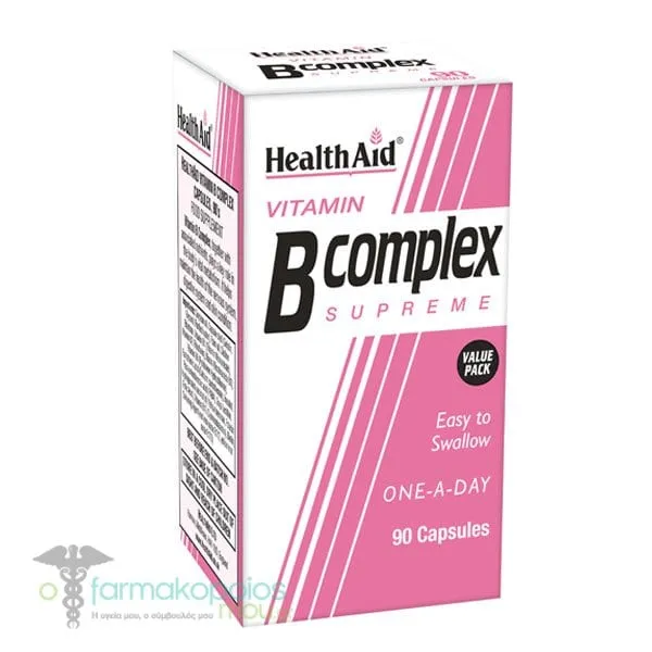 Health Aid Vitamin B Complex Supreme, 90caps