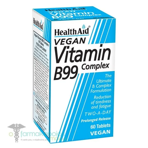 Health Aid Vitamin B99 Complex, 60tabs