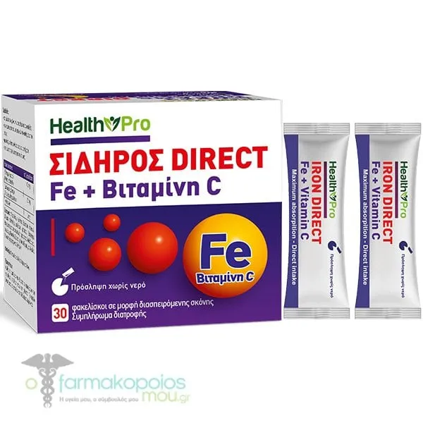 Health Pro Fe +& Vitamin C Direct, 30sachets