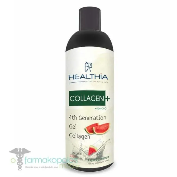Healthia Collagen Plus Υγρό Πόσιμο Κολλαγόνο με Γεύση Καρπούζι, 500ml