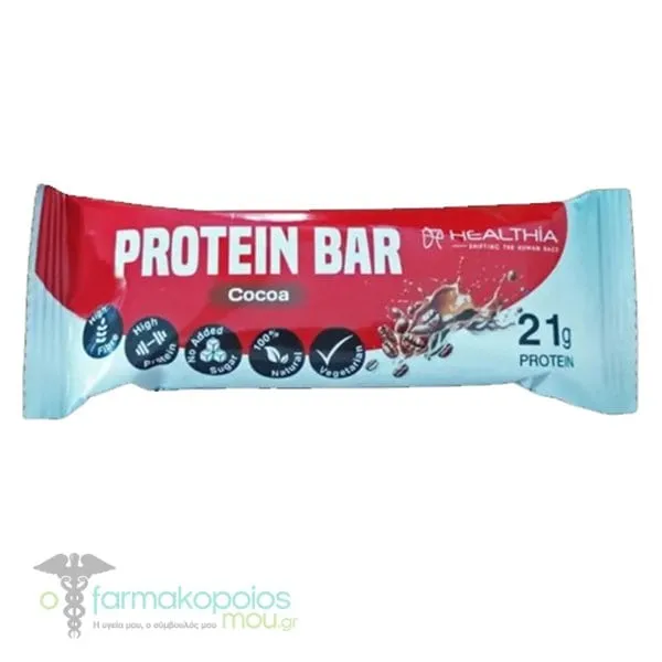 Healthia Protein Bar Cocoa, 60gr