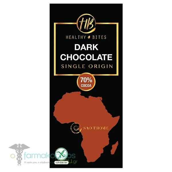 Healthy Bites Single Origin Sao Thome Σοκολάτα, 50g