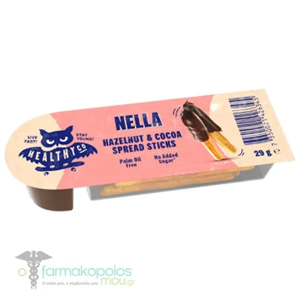 Healthy Co Nella Hazelnut & Cocoa Spread Sticks, 29g