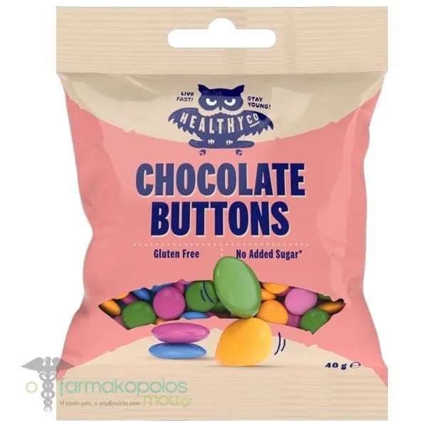 HealthyCo Chocolate Buttons, 40g