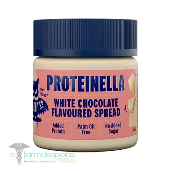 HealthyCo Proteinella White Chocolate Άλειμμα Λευκής Σοκολάτας με Έξτρα Πρωτεΐνη Χωρίς Προσθήκη Ζάχαρης, 200g