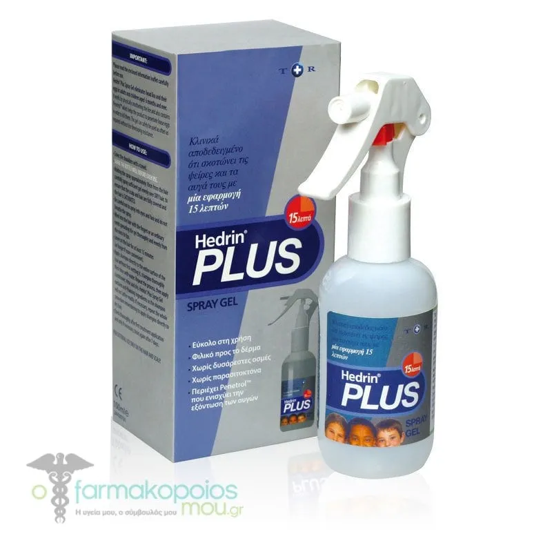 Hedrin Plus Anti-Lice Spray Gel 6m+, 100ml