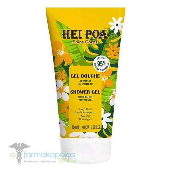 Hei Poa Shower Gel with Tahiti Monoi Oil, 150ml
