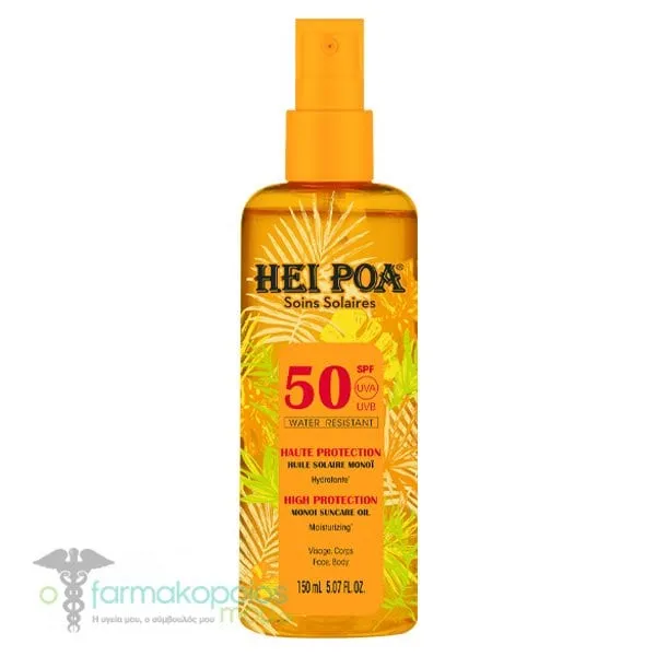 Hei Poa Monoi Suncare Oil Tiare Spray SPF50, 150ml
