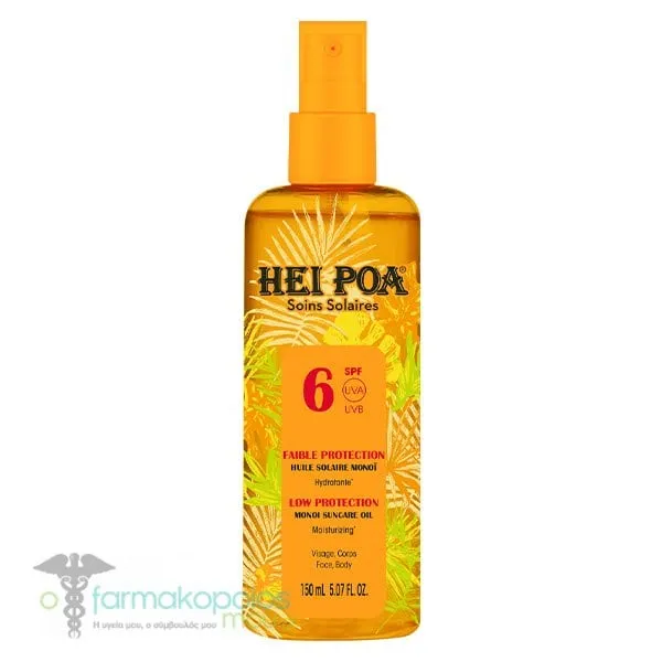 Hei Poa Monoi Suncare Oil Tiare Spray SPF6, 150ml