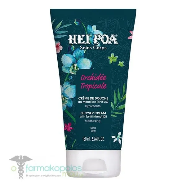 Hei Poa Orchidee Tropicale Shower Cream with Tahiti Monoi Oil, 150ml