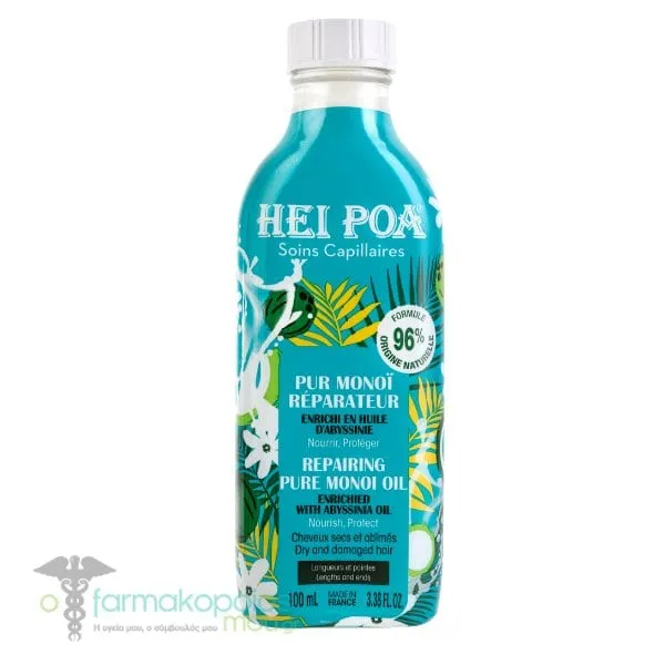 Hei Poa Repairing Pure Monoi Oil for Dry Hair, 100ml