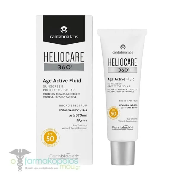 Heliocare 360 Age Active Fluid Face Sunscreen SPF50+, 50ml