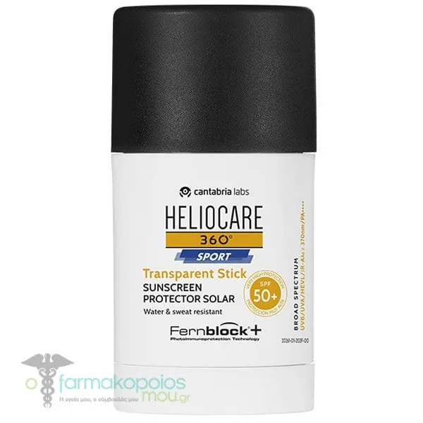 Heliocare 360° Sport Transparent Stick SPF50+, 25g