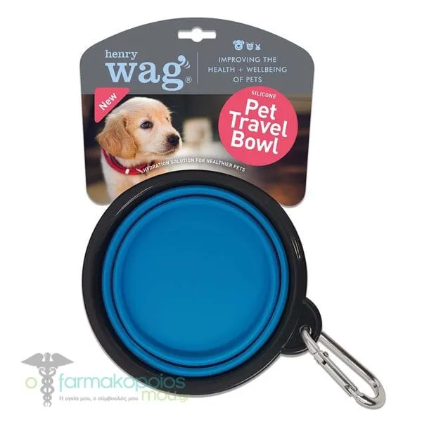 Henry Wag Pet Travel Bowl, 750ml