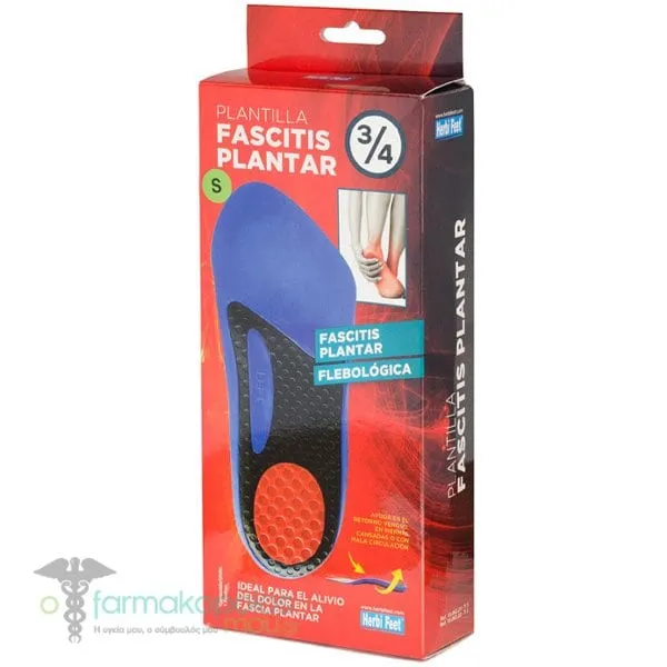 Herbi Feet Πέλμα Πελματιαίας Απονευρωσίτιδας 3/4 Small (HF- 6028), 1ζευγάρι