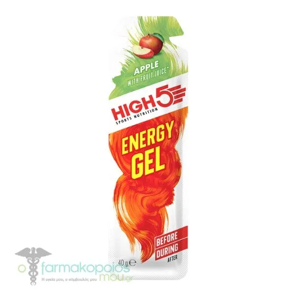 High 5 Sports Nutrition Energy Gel Apple with Fruit Juice, 40g
