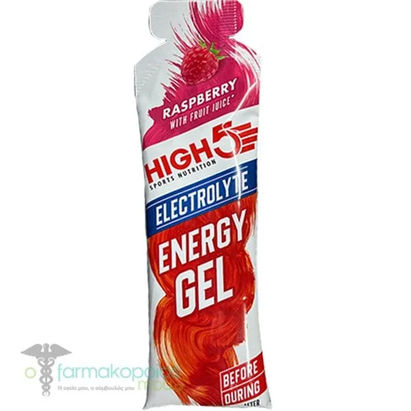 High5 Electrolyte Energy Gel με Γεύση Raspberry, 60gr