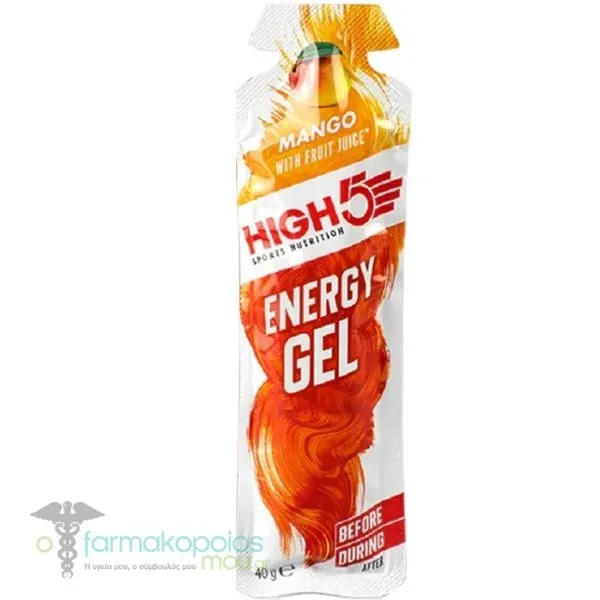 High5 Energy Gel Mango Ενεργειακό Τζελ με Γεύση Μάνγκο, 40g