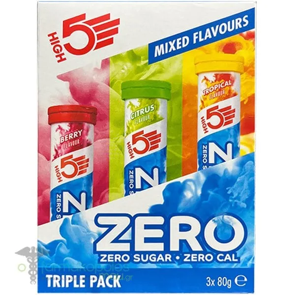 High5 Zero Electrolyte Sports Drink Mixed Flavors, 3x20eff.tabs