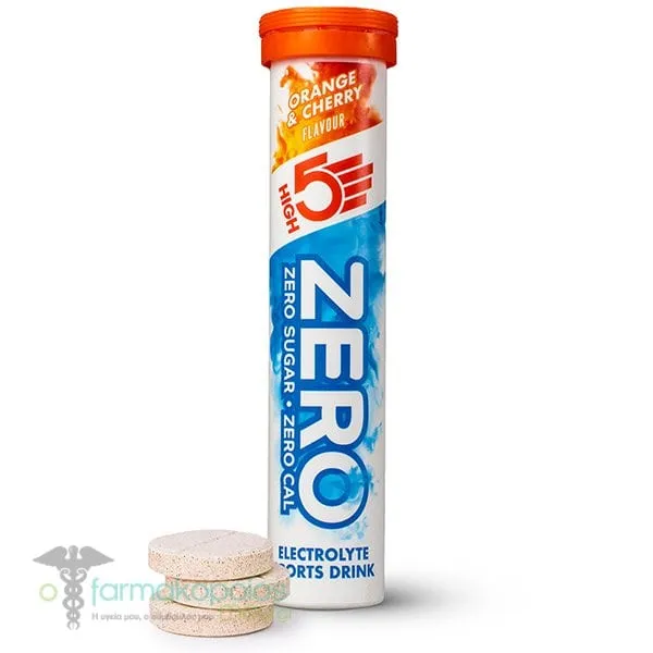 High5 Zero Electrolyte Sports Drink Orange & Cherry Flavour, 20eff.tabs
