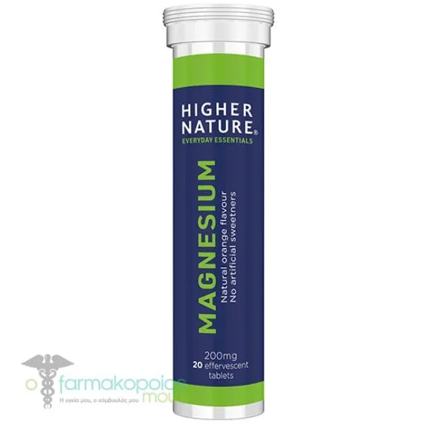 Higher Nature Magnesium 200mg, 20eff.tabs