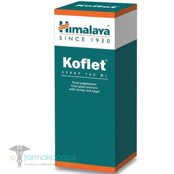 Himalaya Koflet Syrup Herbal for Dry and Productive Cough, 100ml