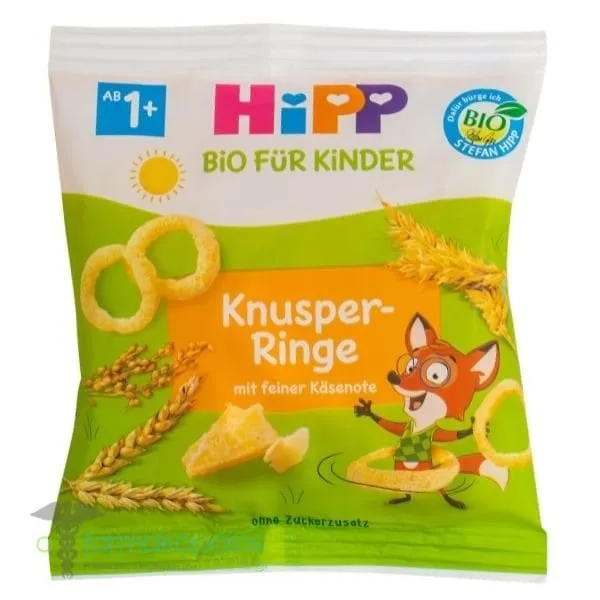 Hipp Kids Cheese Rings from Wholegrain Cereal 12m+, 25gr