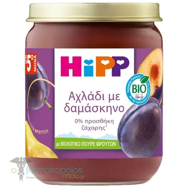HiPP Baby Fruit Cream Pear with Plum from the 5th Month, 160gr
