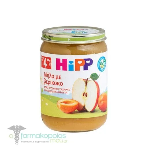 Hipp Organic Fruit Puree with Apple & Apricot 4m+, 190g
