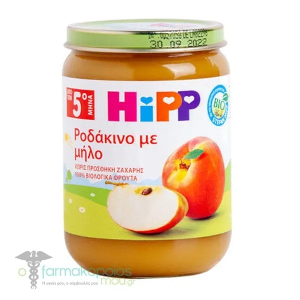 Hipp Organic Fruit Puree with Apple & Peach 5m+, 190g