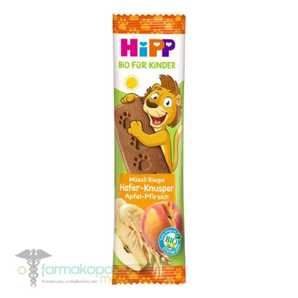 Hipp Cereal Bar with Crunchy Oat, Apple & Peach, 20gr