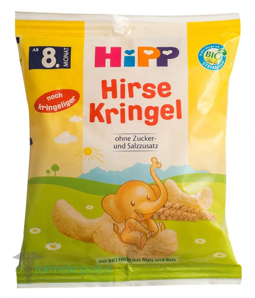 Hipp Baby Puffs with Organic Millet & Wholegrain Cereal 8m+, 30gr