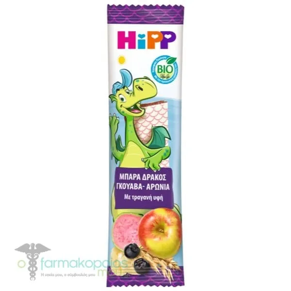 Hipp Bio Μπάρα Δράκος Γκουάβα-Αρώνια, 30g